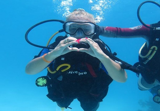 INTRO diving from the shore